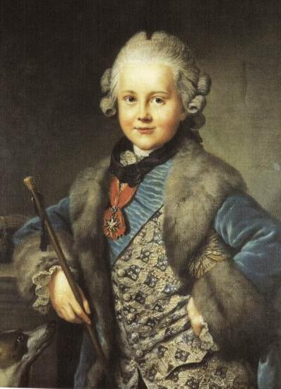 Johann Georg Ziesenis Portrait of Carl August von Sachsen France oil painting art